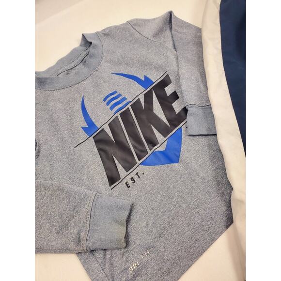 Nike Toddler Boys Outfit 24M 2T Long Sleeve Dri-fit Shirt Wind Pants Play Cond - Picture 2 of 7
